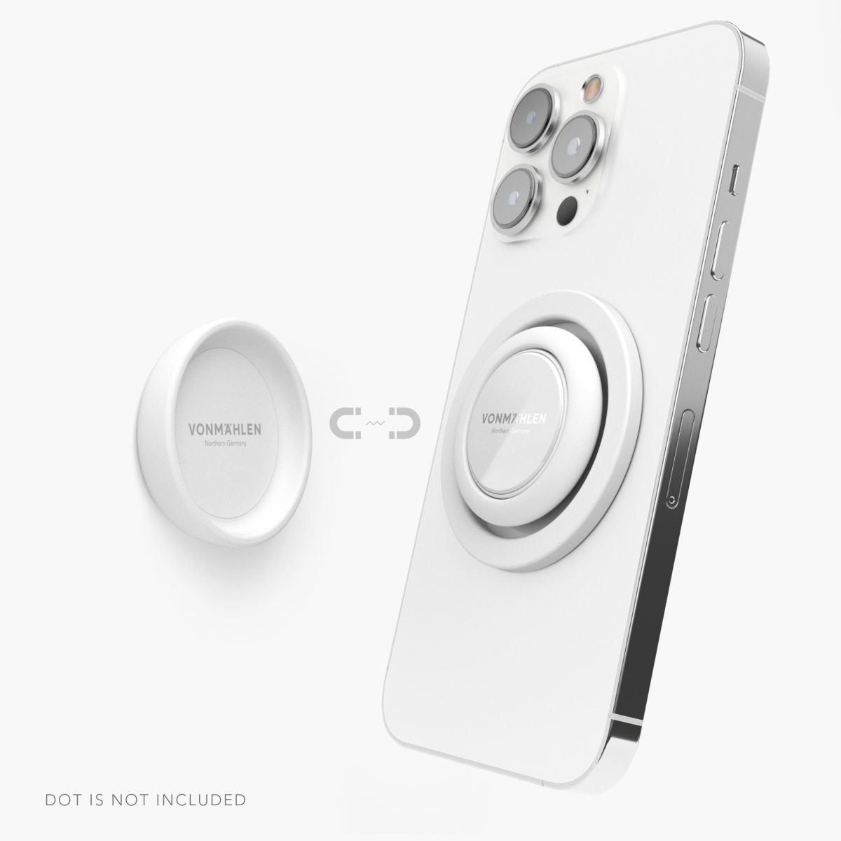 Vonmählen Backflip Mag – Foto-/Video-Griff – magnetisch, MagSafe – für iPhone (MagSafe) – Weiss