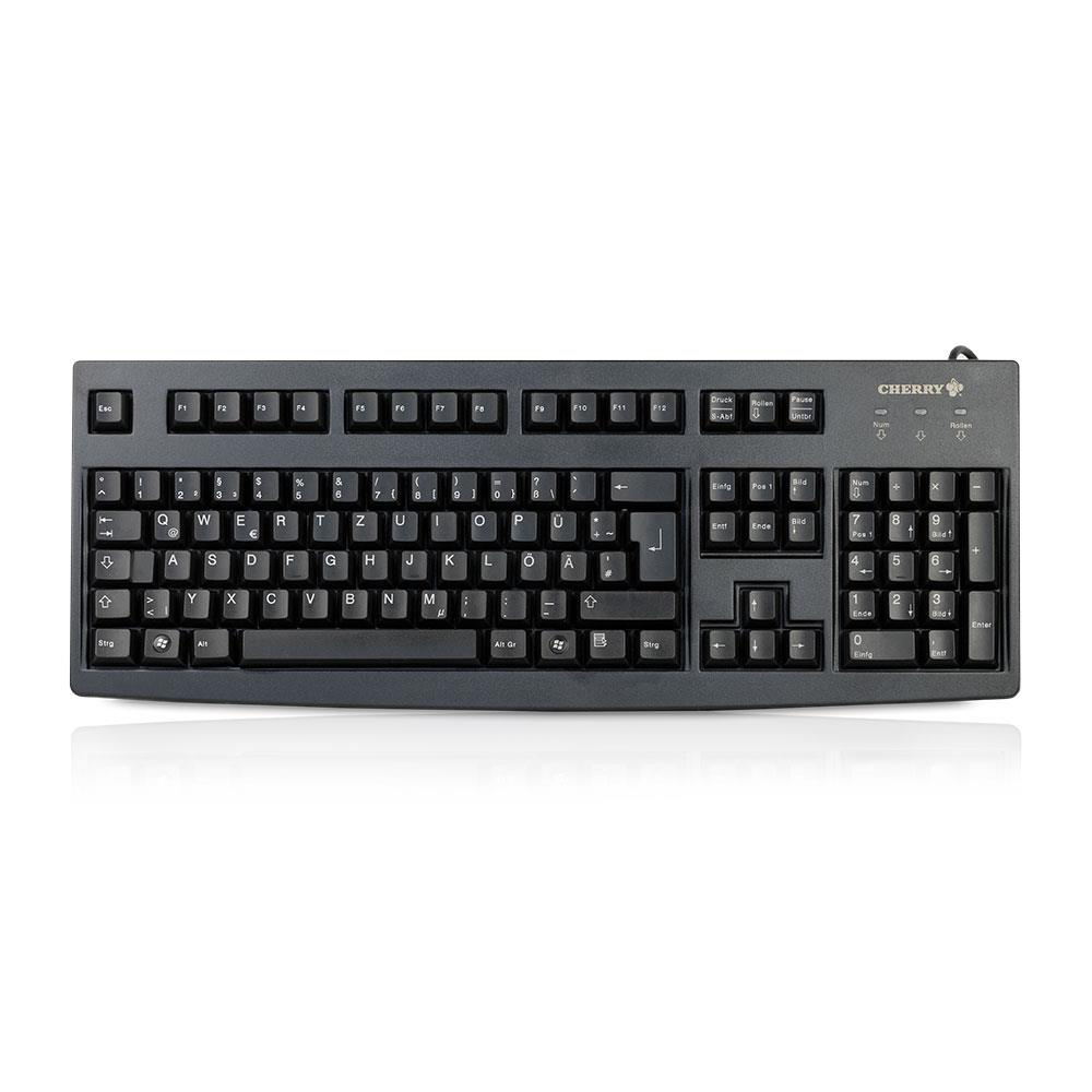 CHERRY G83-6105 – Tastatur, kabelgebunden, CH-Layout (DE-CH), mechanisch, schwarz