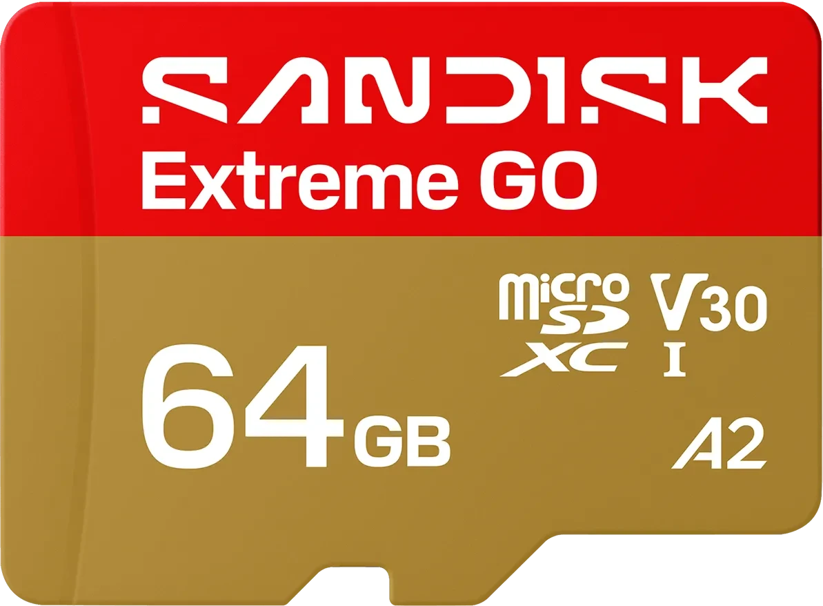 SanDisk Extreme GO microSDXC 64 GB – UHS-I, 170/80 MB/s