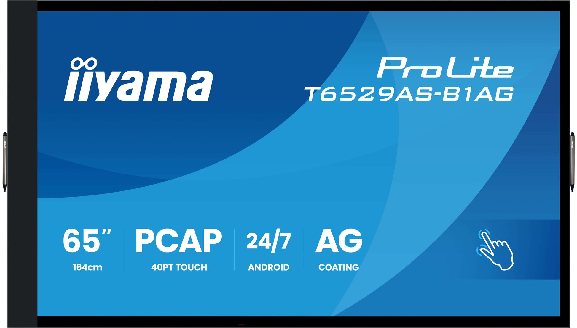 iiyama 65" UHD 4K Touch – Android, 500 cd/m²