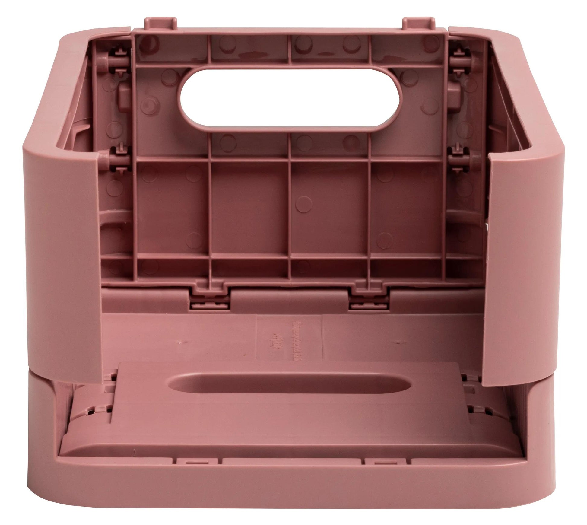 Exacompta Skandi Aufbewahrungsbox – für A6+, klappbar, altrosa, Polypropylen (PP), B 188 × H 95 × T 138 mm