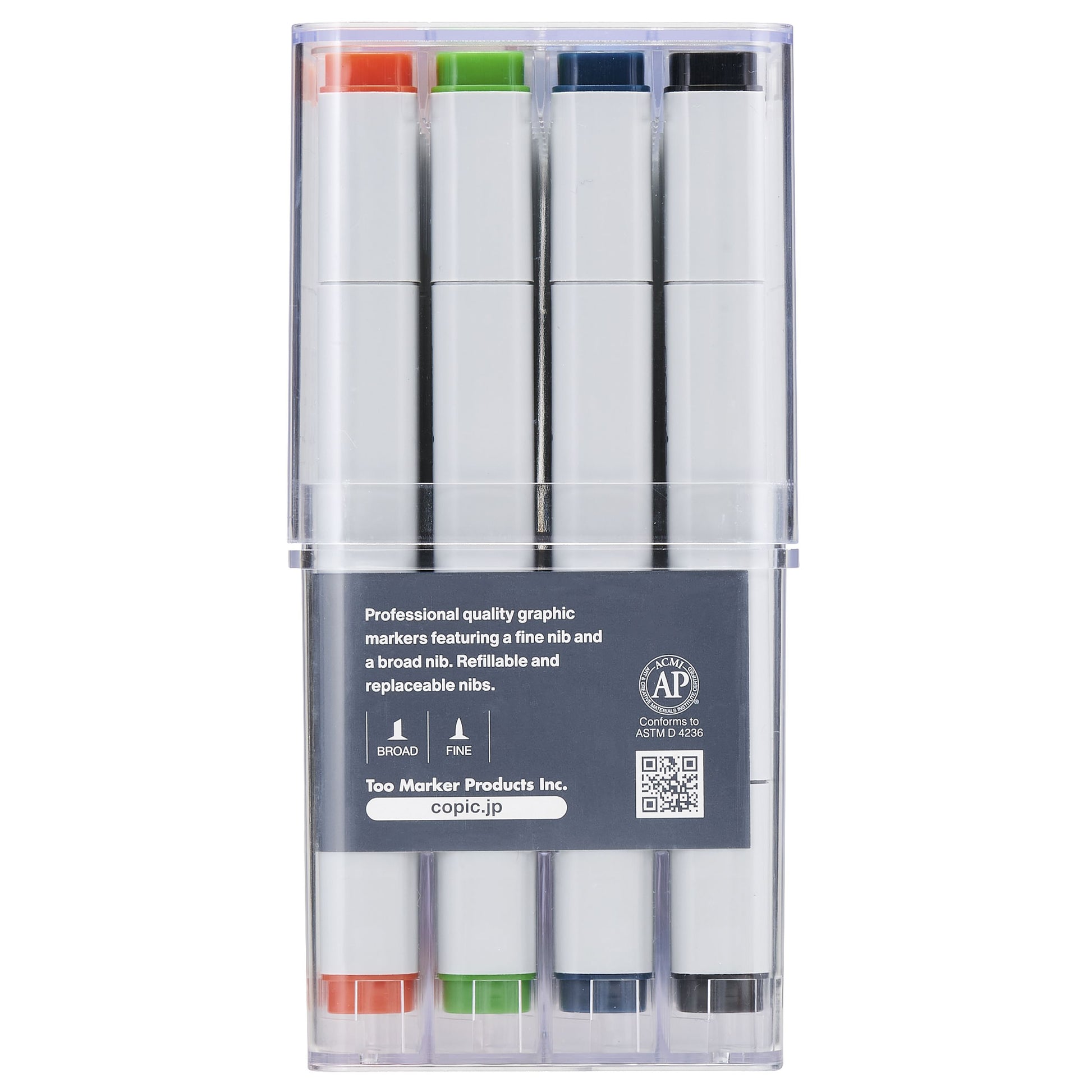 Copic Permanent Marker – Verschiedene Farben, 72 Stück