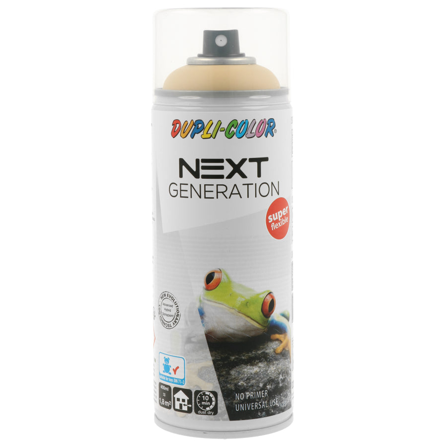 Dupli-Color Next Amsterdam Farbspray – Beige, seidenmatt – 400 ml – für Stein