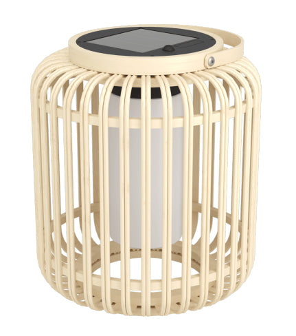 EGLO Dekoleuchte Aussen Marliano – 24 cm, 300 lm, 2,5 W, Weiss, 4000 K, IP44, Akku & Solar