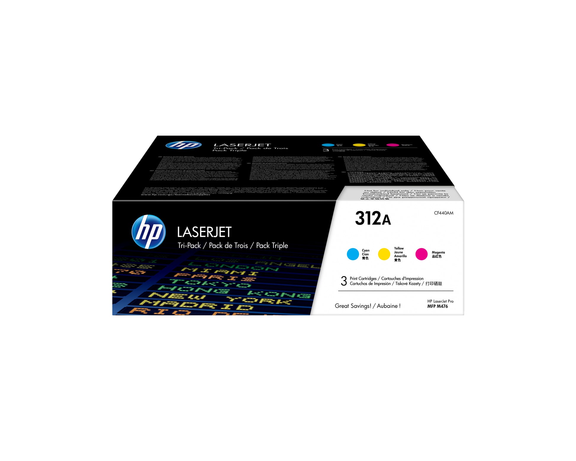 HP Toner-Multipack 312A – C/M/Y, 2700 Seiten