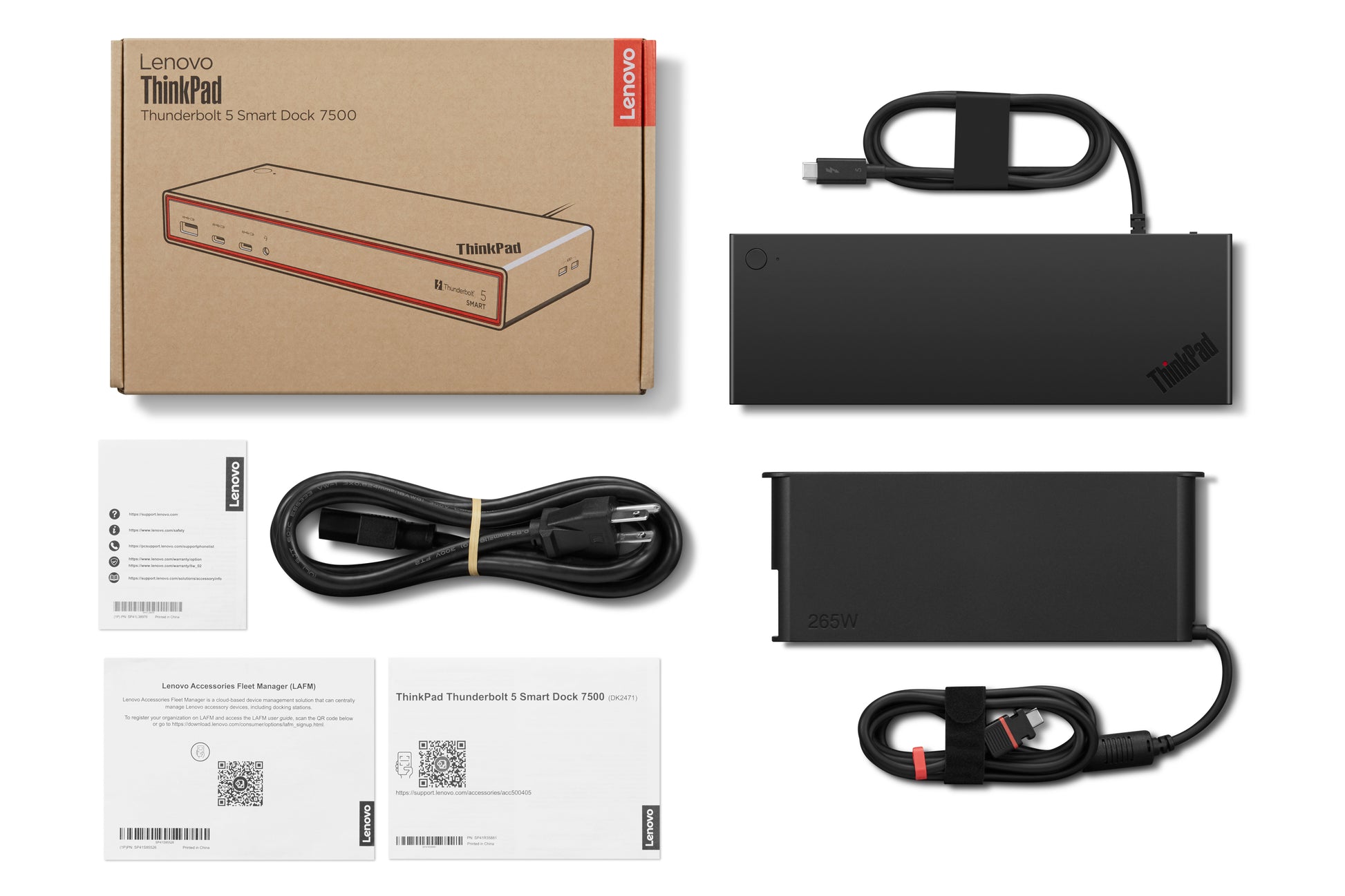 Lenovo 7500 Dockingstation – Thunderbolt 5, 2× DP, 1× HDMI, 180 W PD, 2.5GbE, für Windows/Mac/Linux
