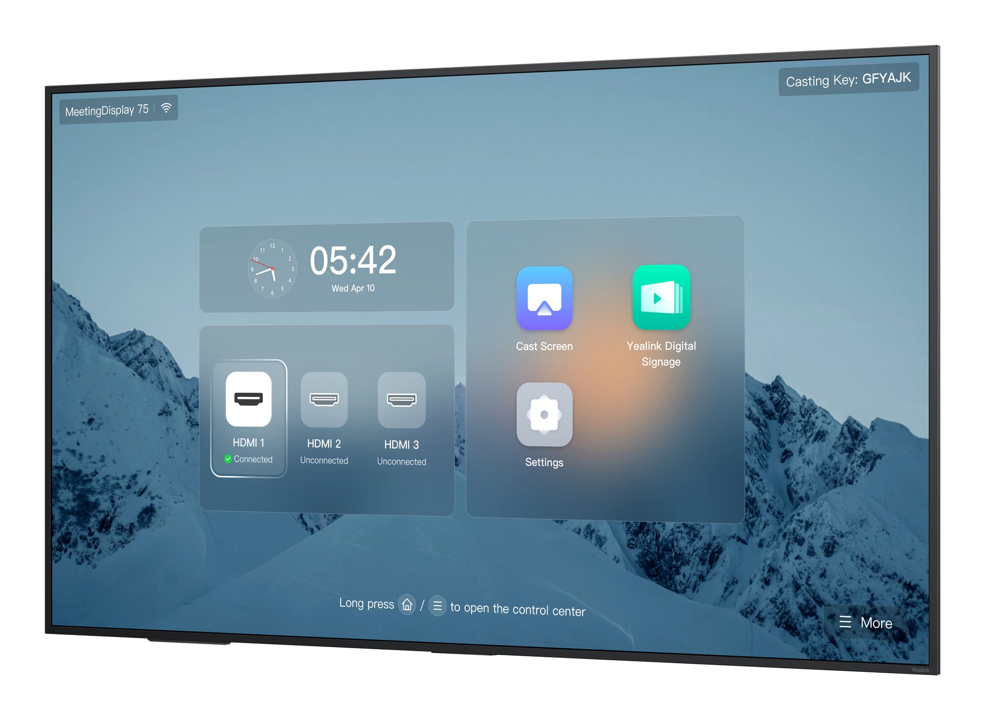 Yealink MD75 – Interaktives Display, 75", für Microsoft Teams Rooms