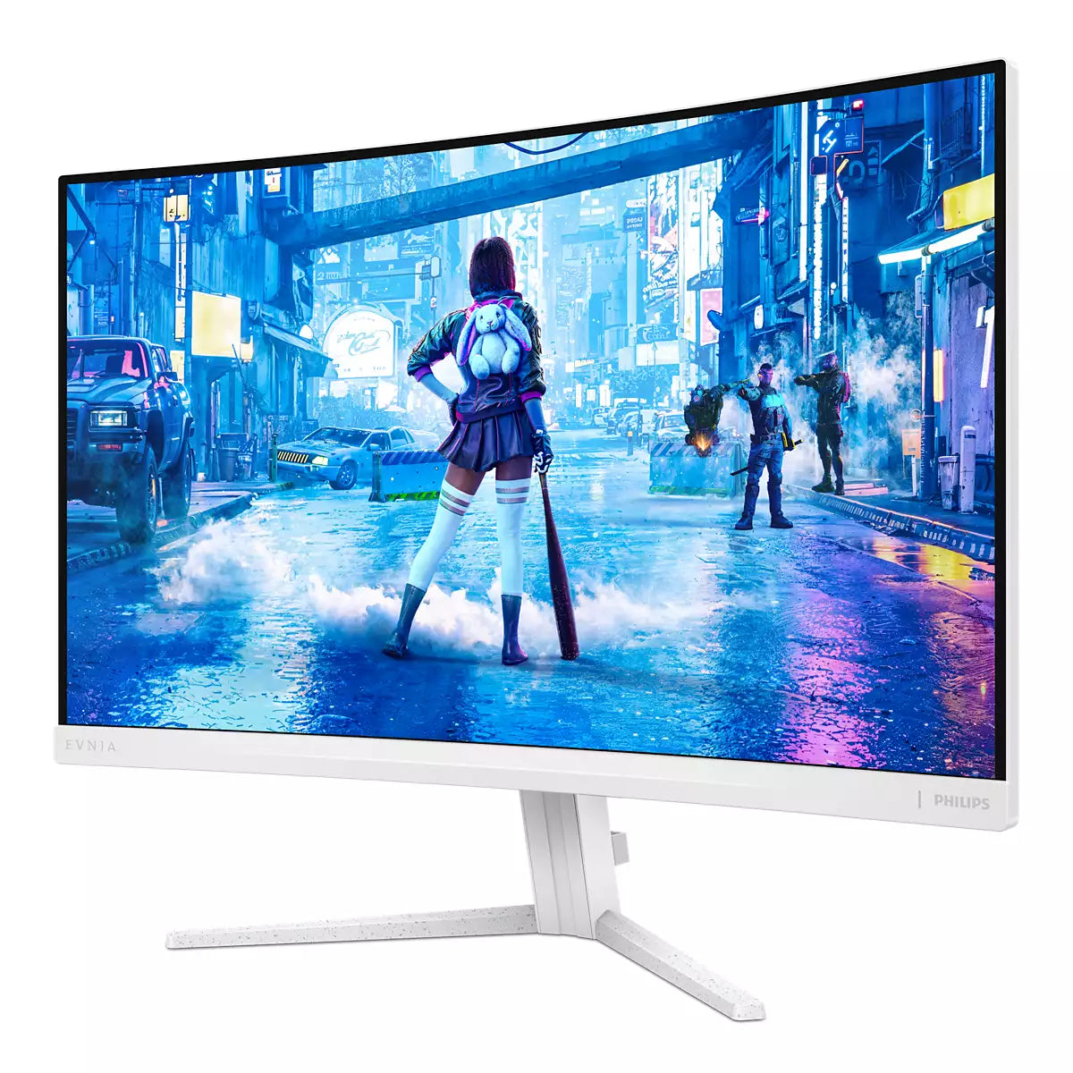 Philips 27M2C5201L/00 – Monitor, 27", VA, 180 Hz, 300 cd/m², Adaptive Sync, Gebogen, VESA 100 × 100, Weiss