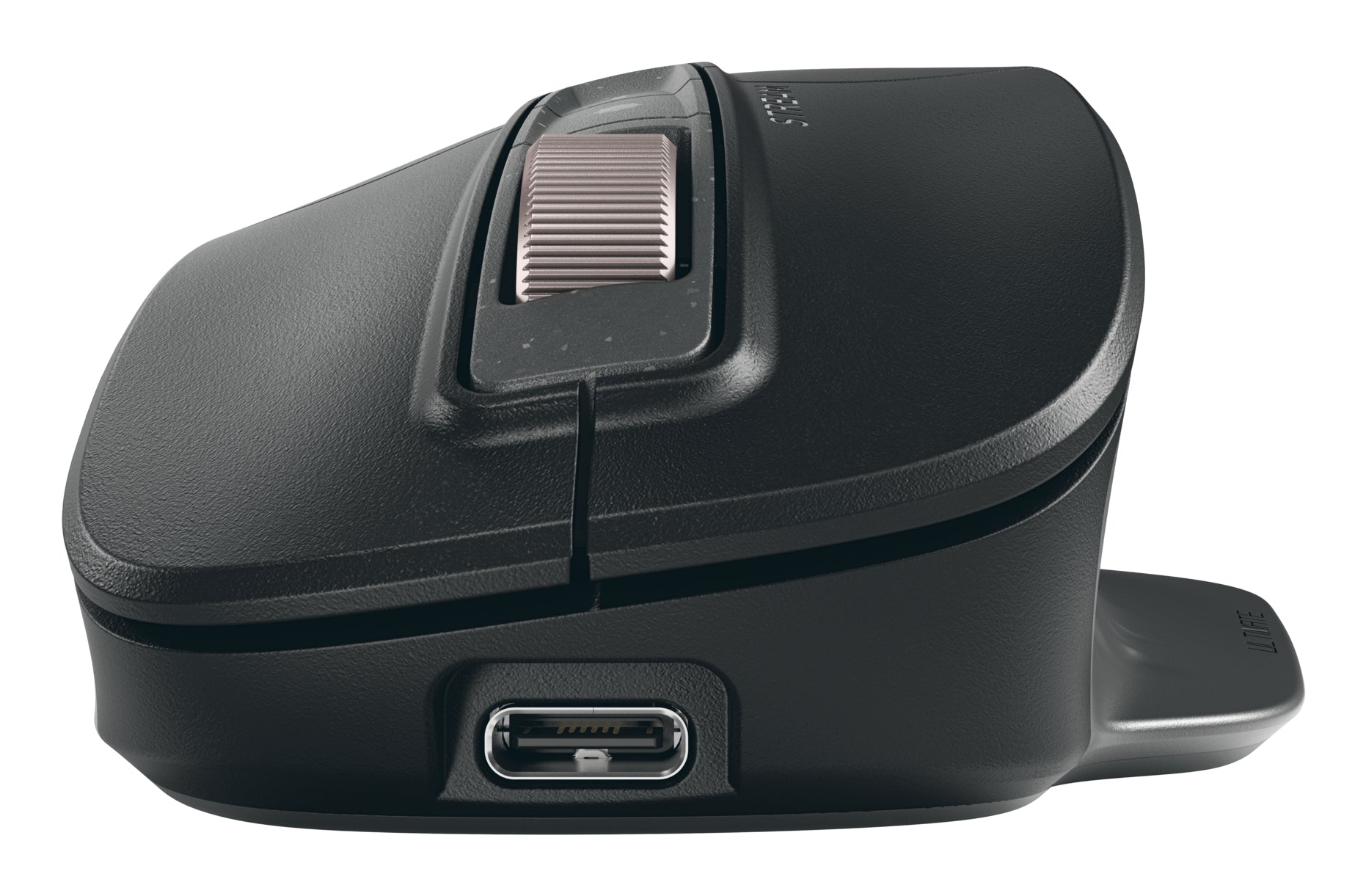 CHERRY Stream Mouse Ultimate Ergonomische Maus – kabellos, wiederaufladbar, Silent-Tasten, schwarz