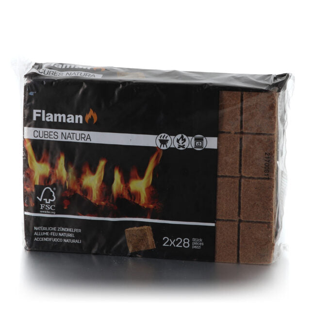 Flaman Anzündwürfel, 56 Stk., Fichte (FSC)