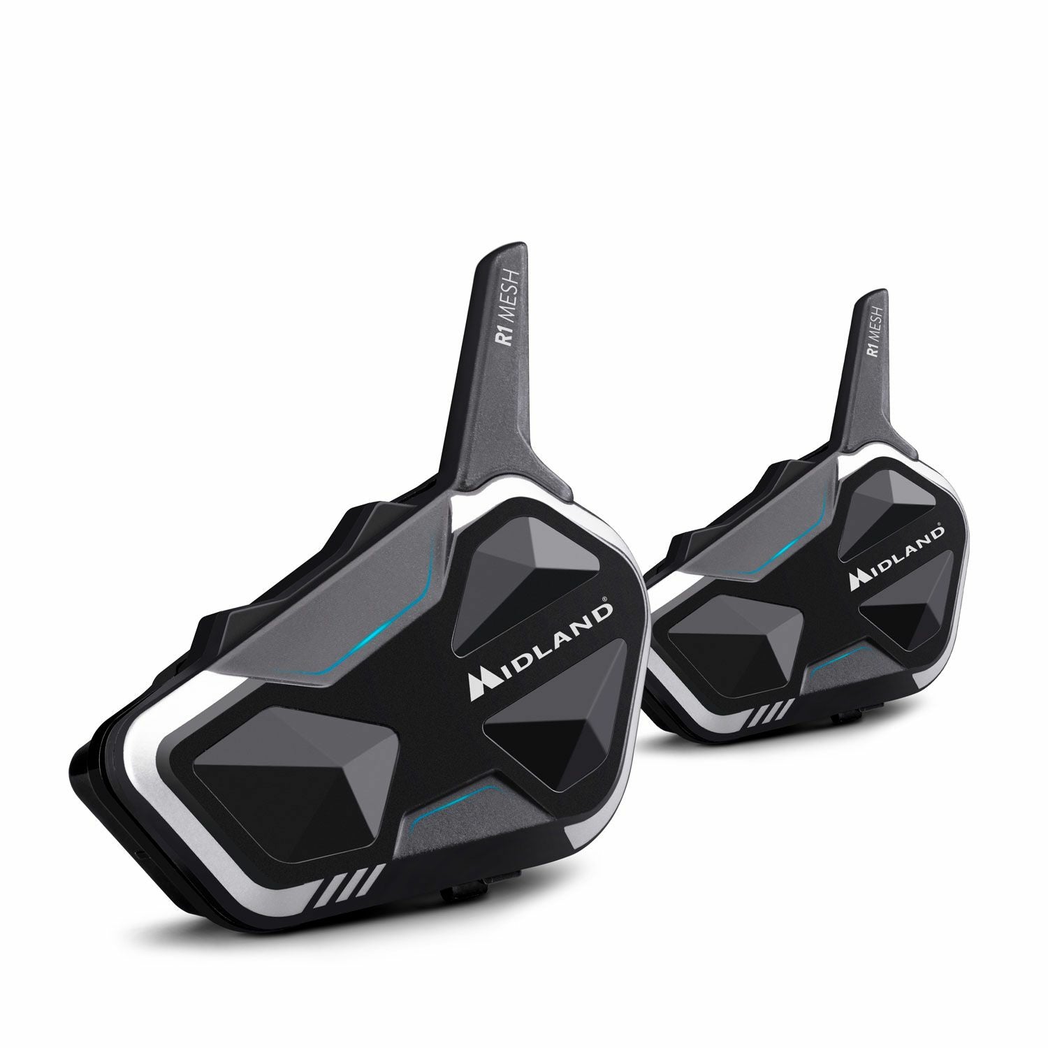 Midland R1 Mesh Over-Ear Kopfhörer – BT, Schwarz/Weiss