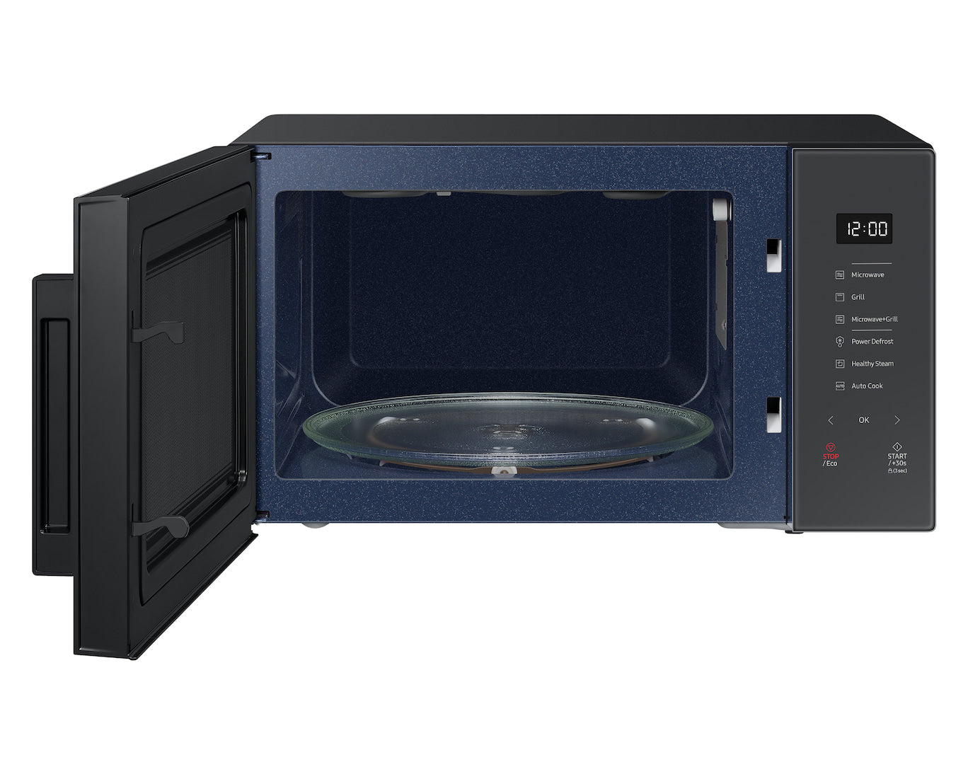 Samsung Grillmikrowelle MG30T5068UC – 30 l, Grill & Keramikboden, 900 W – Grau