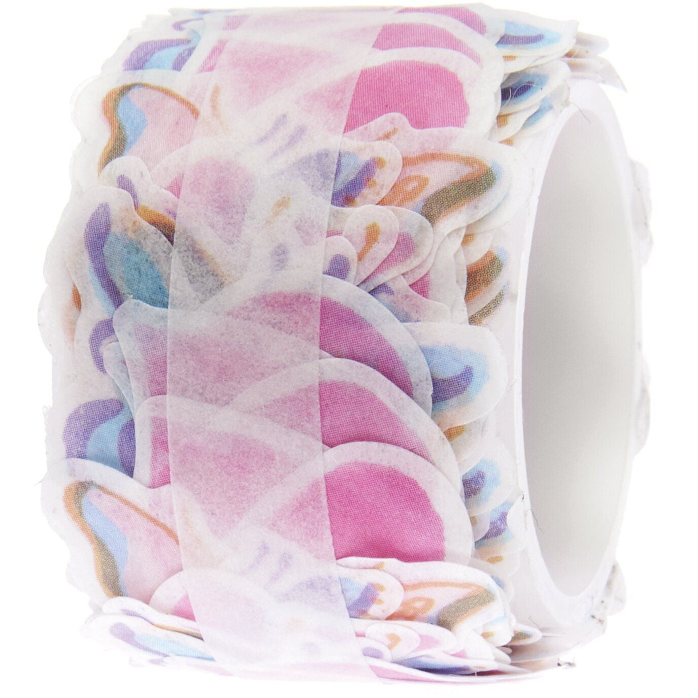 Rico Design Washi Sticker – 20 × 20 mm, Schmetterling, Mehrfarbig – 200 Sticker, Papier