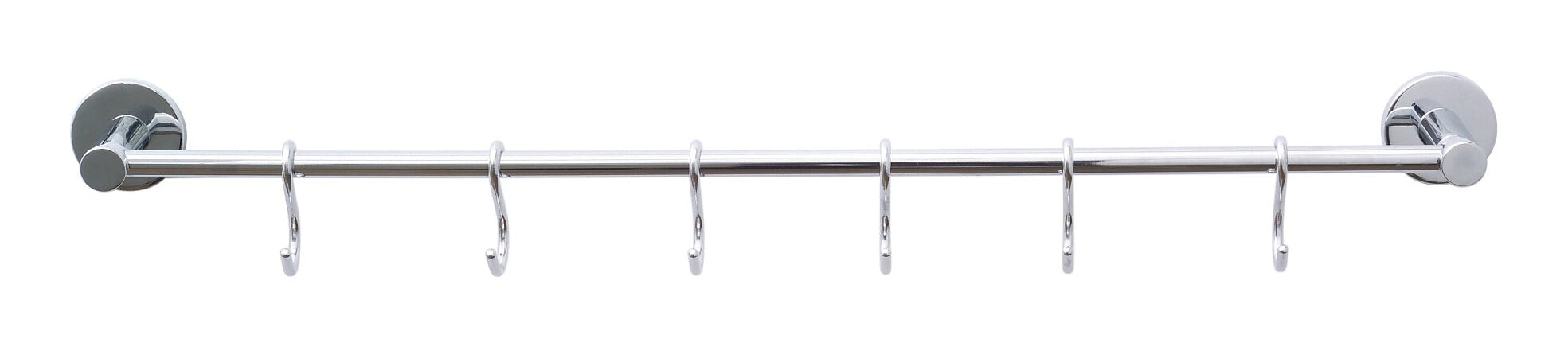 TESA Klebehaken – Metall, Chrom, 12 kg, Klebestreifen, 53,5×4,3 cm