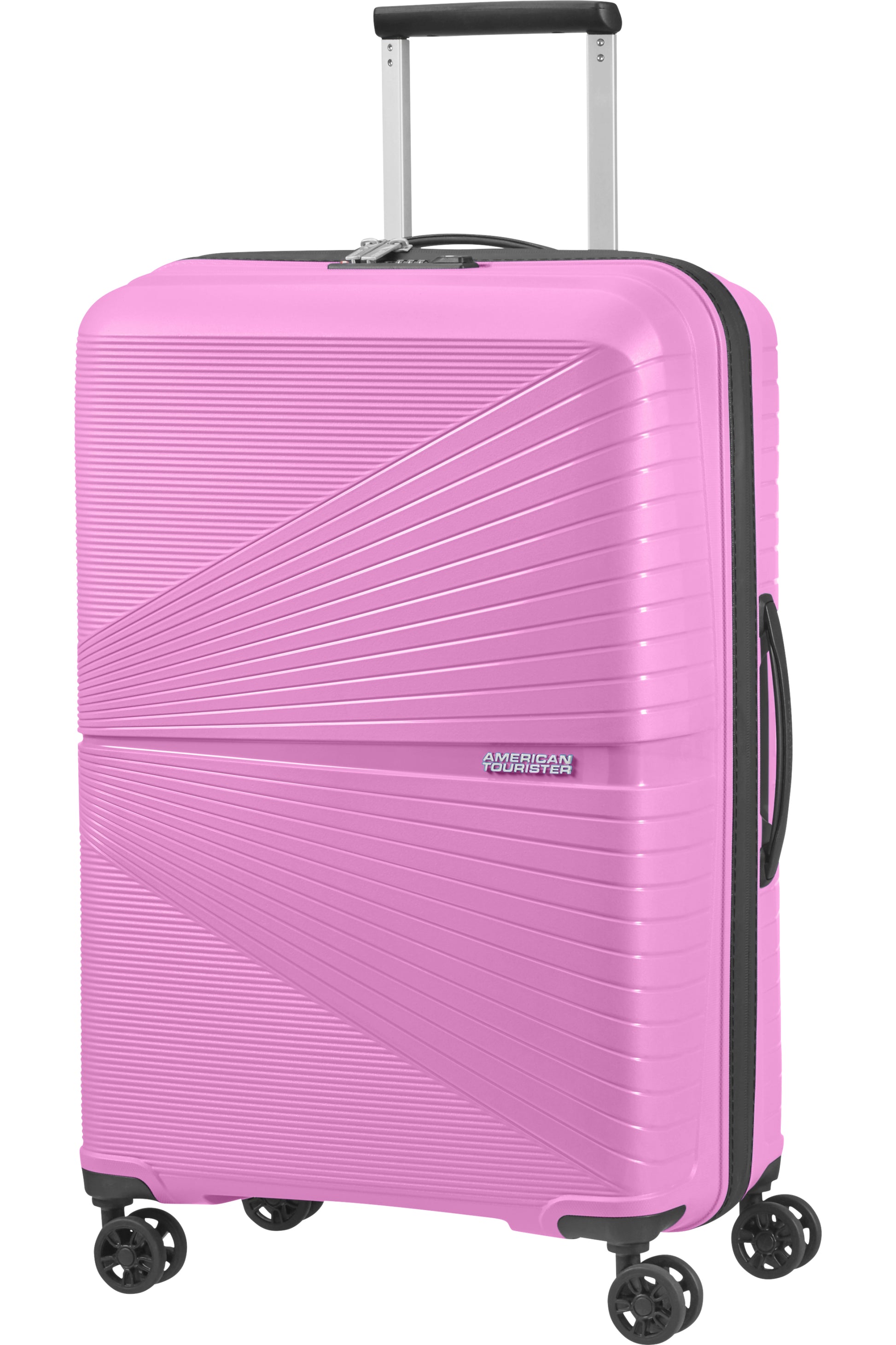 American Tourister Trolley – 67 l, Hartschale PP, 4 Doppelrollen, mit TSA, Pink Lemonade, 44,5 × 67 × 26 cm
