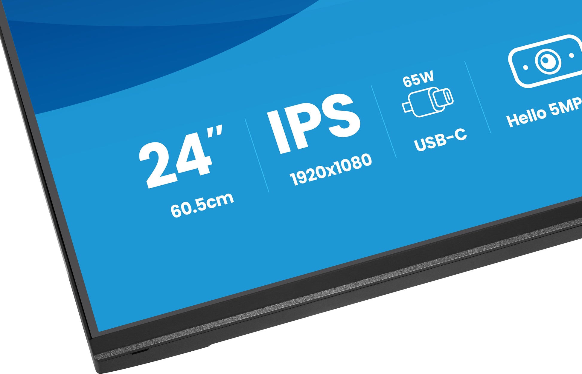 iiyama ProLite XB2497HSNH-B1 – 23,8", 1920 × 1080 (Full HD), IPS, 100 Hz, USB-C 65 W, Webcam, LAN
