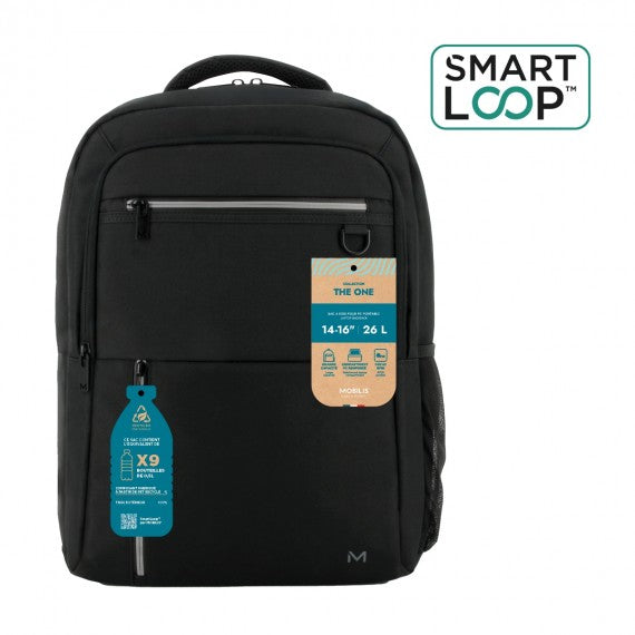 Mobilis THE ONE – Notebook-Rucksack – für 14–16" Notebook, 26 l, Smartloop
