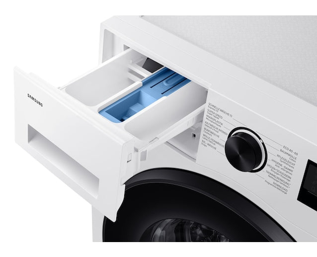 Samsung Waschmaschine Frontlader, WW5000, 60 × 60 × 85 cm, Metall, Weiss, 11 kg, 1400 U/min, AI EcoBubble