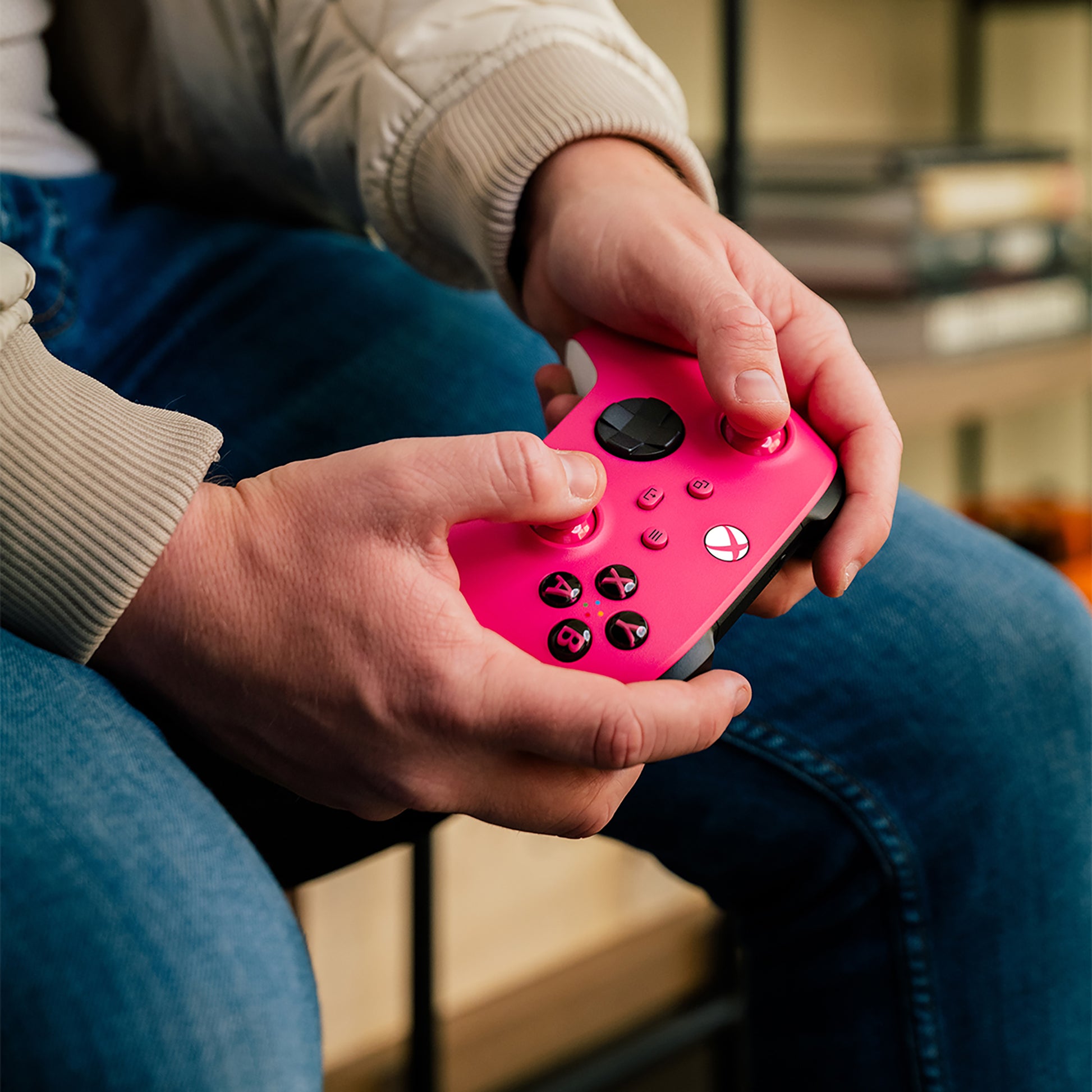 Microsoft Gamepad – Bluetooth, für Xbox Series X/S, Android & PC, Pink, Weiss
