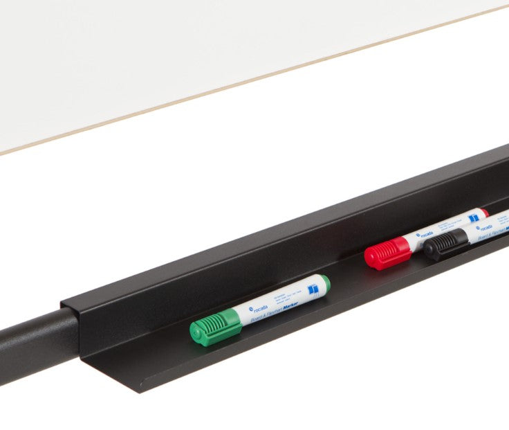 Rocada Whiteboard – 150 × 100 cm, lackierter Stahl, magnetisch, Melaminrahmen, mobil, drehbar