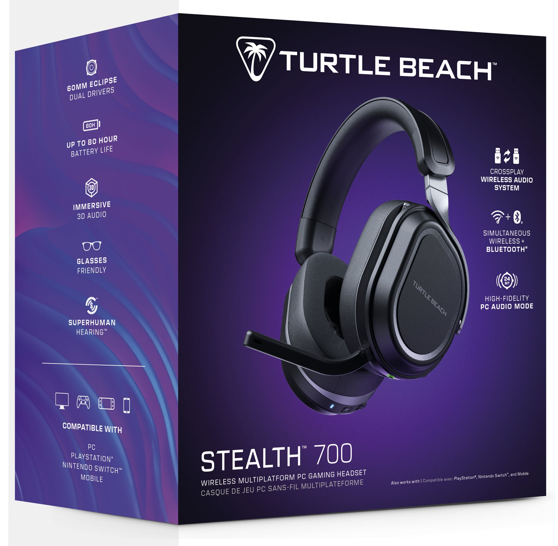 Turtle Beach Stealth 700 Gen 3 – Over-Ear Gaming-Headset – Bluetooth 5.2 – für PC/PlayStation/Steam Deck und mehr