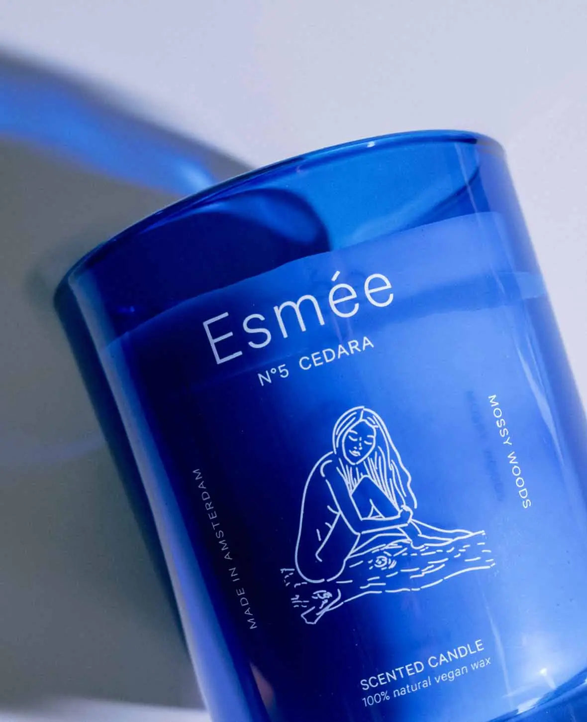 Esmée Duftkerze – Laubmoose – Ø 9,5 × 10,5 cm – 50 h
