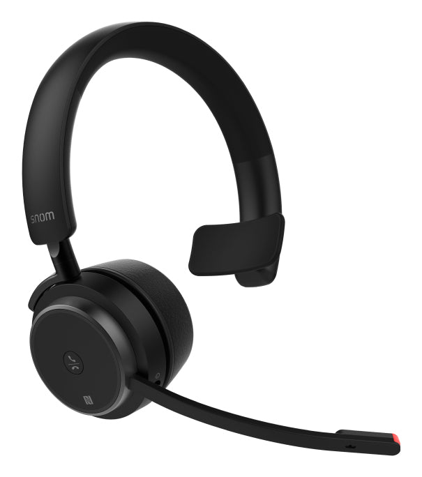 Snom A350M – Mono Headset – Bluetooth, USB-Empfänger, Busylight, Noise-Cancelling-Mikrofon – Schwarz – Teams-k