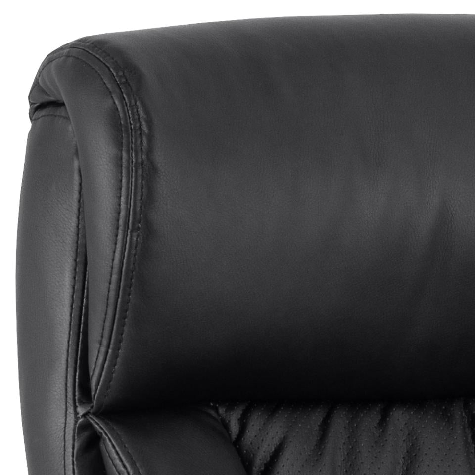Actona AC Design Bürostuhl Benson – Kunstleder, Metallgestell, Schwarz