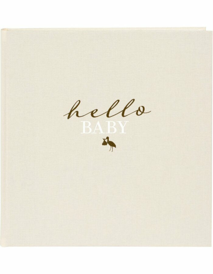 Goldbuch Babyalbum, 60 Seiten, Weiss, 30 × 31 cm, Leinen, Beige