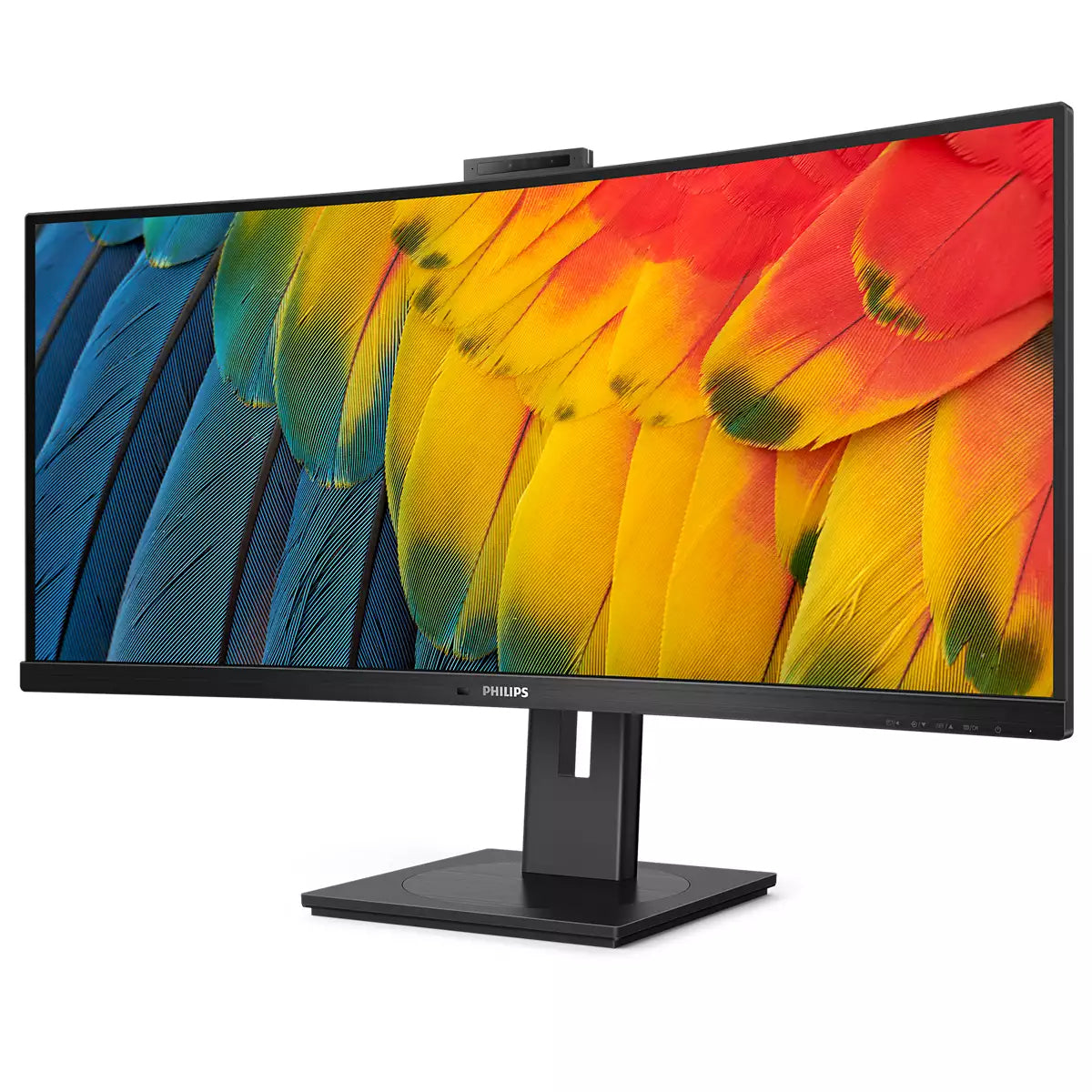 Philips 34B1U5600CH – Monitor, 34", VA, 120 Hz, 350 cd/m², Webcam, USB-C, KVM, VESA 100 × 100, Schwarz