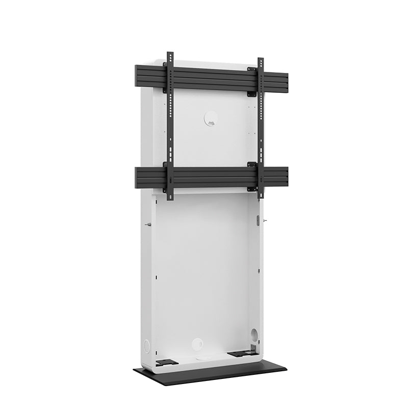 Hagor Digital-Signage-Stand für 75–86" Displays – VESA 900×800, abschliessbar – schwarz/weiss – CON-Line FS