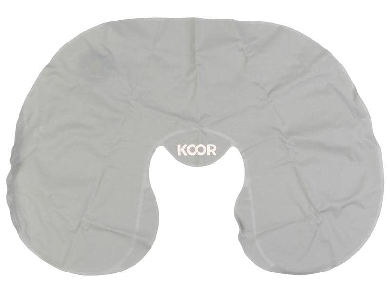 KOOR Reisekissen – aufblasbar – 310 × 110 × 360 mm – Grau