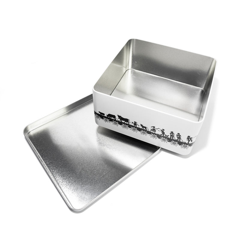 Trendform SWISS TRADITION Aufbewahrungsbox (mit Deckel) – Metall – Weiss – 177 × 85 × 177 mm