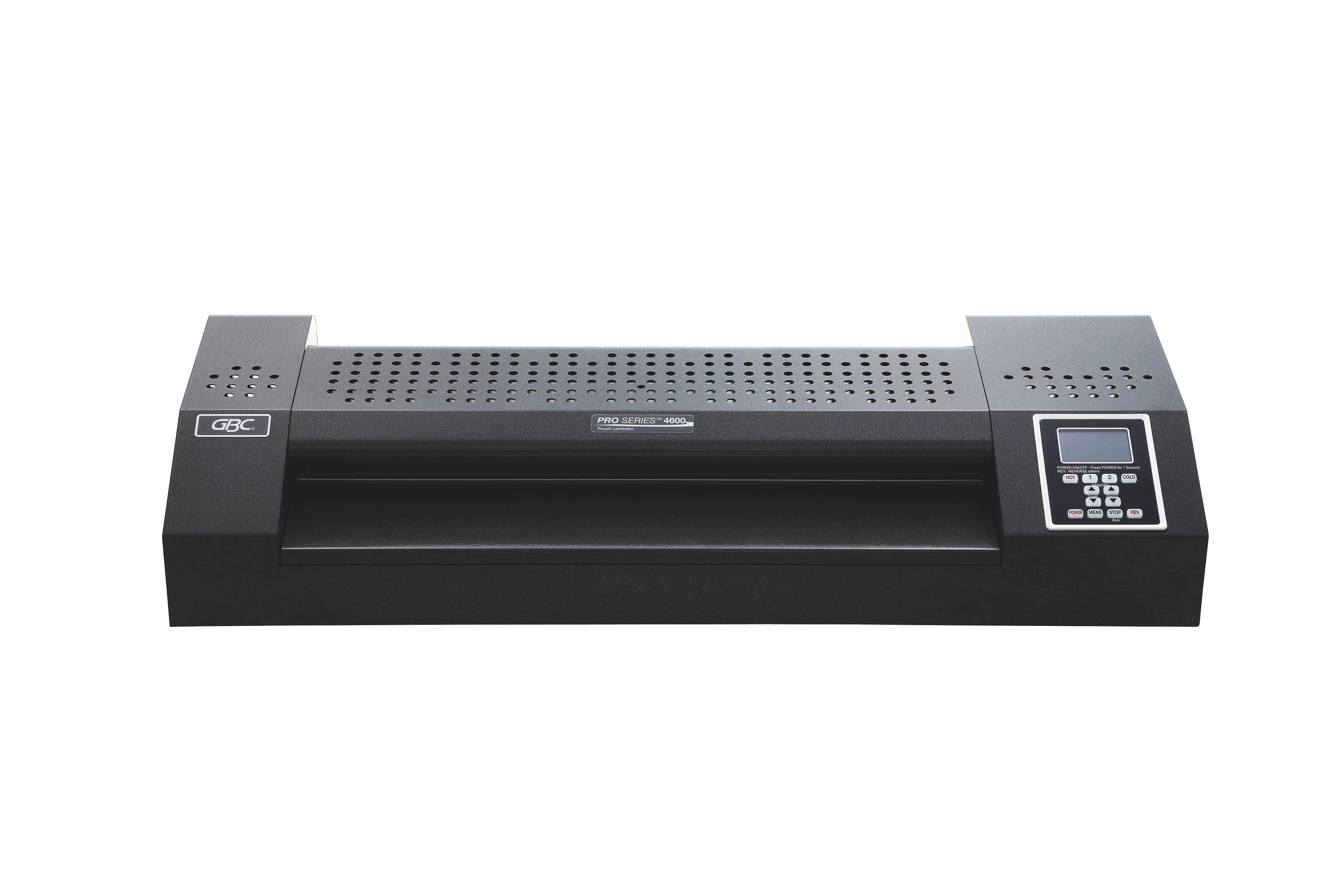 GBC Proseries 4600 Laminiergerät A2 – 2-Rollen, 76–700 µm, Aufheizzeit 6 Min., 600 mm/min, Schwarz