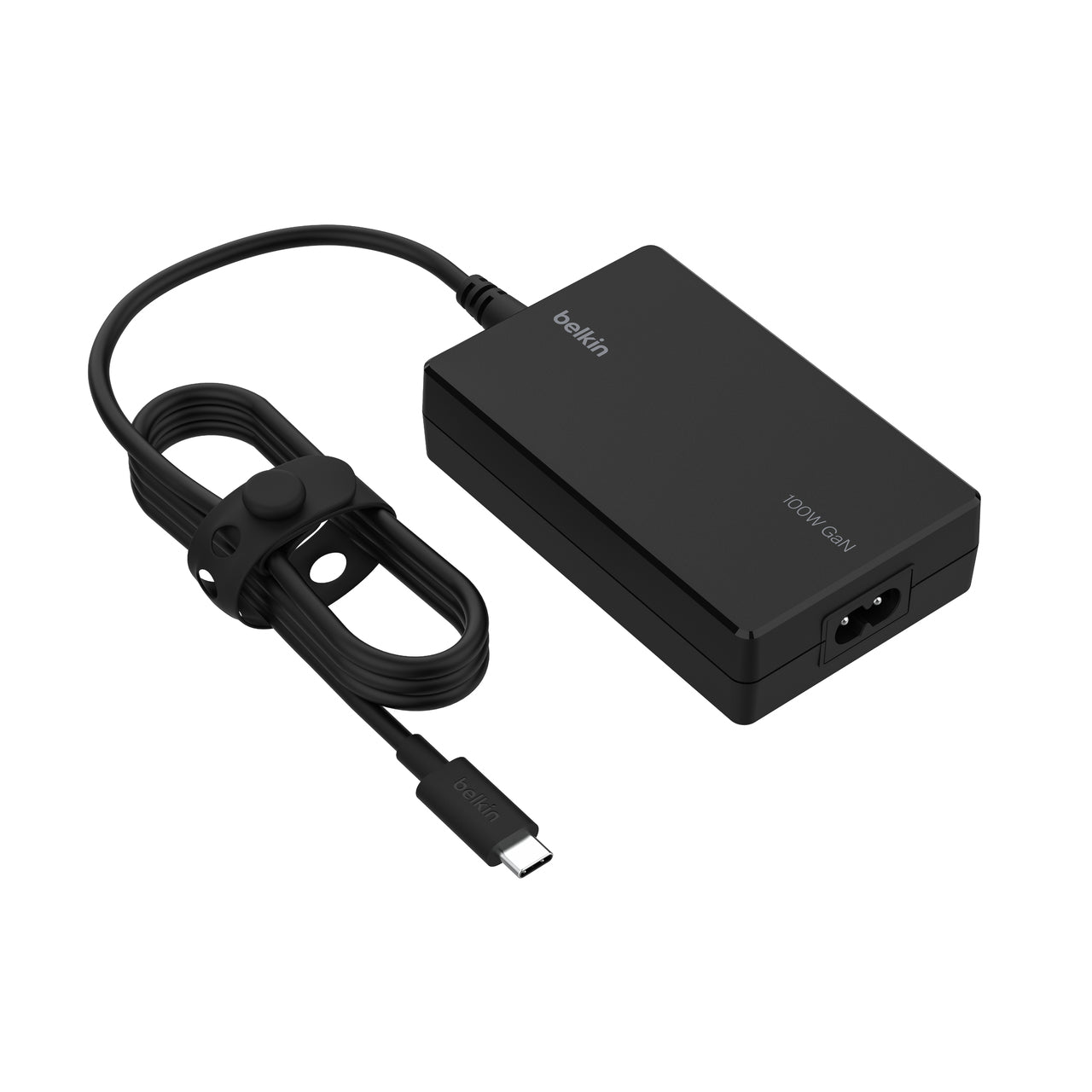 Belkin INC016VFBK USB-Wandladegerät 100 W – USB-C, PD, GaN – für MacBook, Windows-Laptops und mehr – schwarz