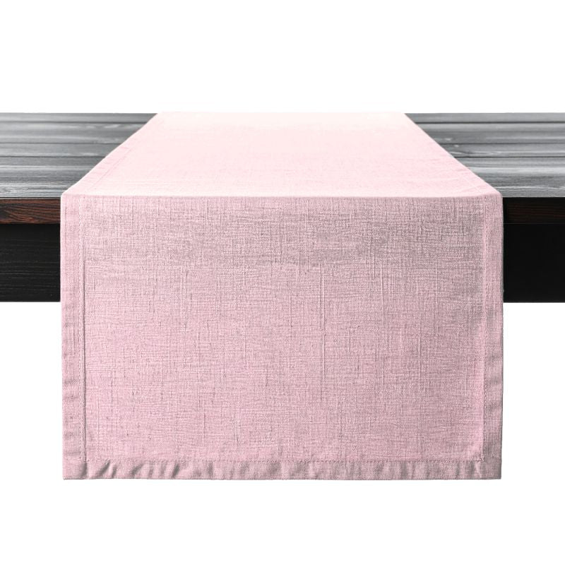 PROFLAX Tischläufer – Leinen, pink, 50 × 1,5 m