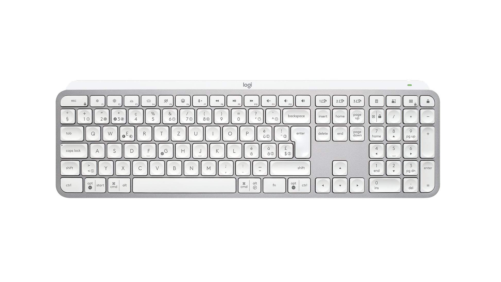 Logitech MX Keys S – Tastatur, kabellos (Bluetooth/2,4 GHz)