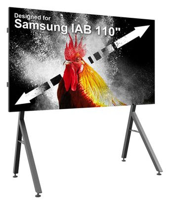 Hagor Digital-Signage-Stand für Samsung IAB 110" – höhenverstellbar – Metall, schwarz