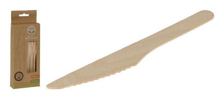 Furber. Furber Holz-Messer, 16,5 cm – 40 Stk.