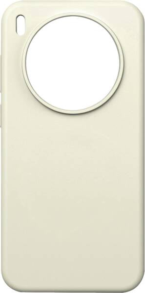 Rabbiter Liquid Silicon Backcover – für Vivo X300, Silikon, Elfenbein, Kratzresistent