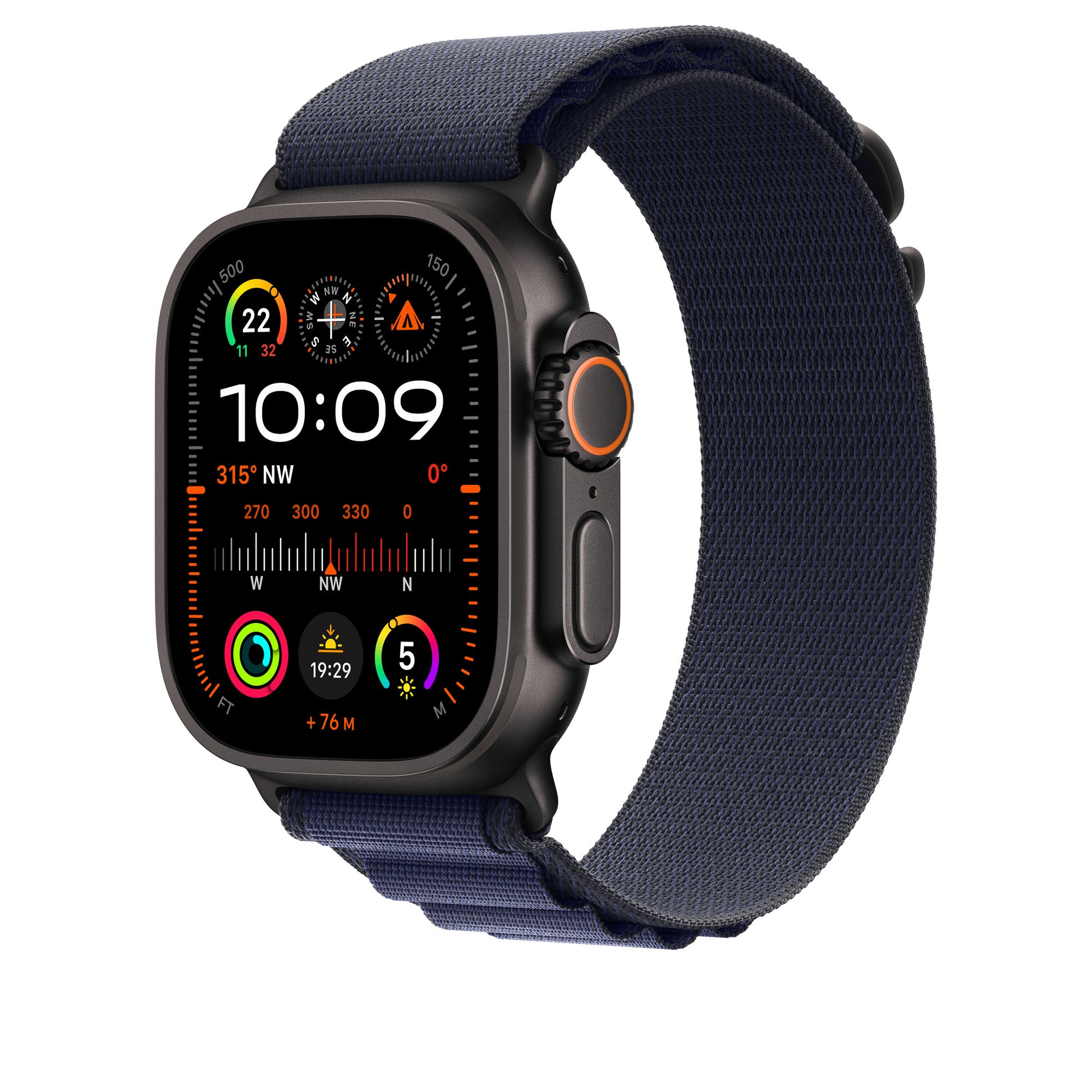 Apple Alpine Loop – Armband – für Apple Watch 49 mm, Navy, Grösse S, Polyester