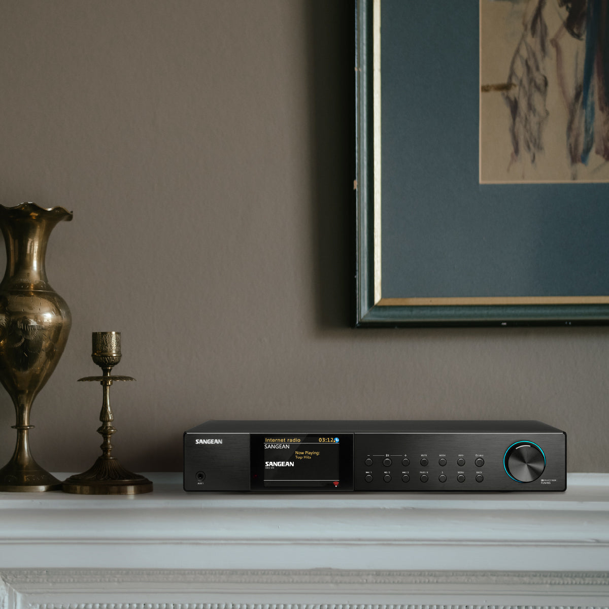 Sangean WFT-4 – Internetradio, DAB+/UKW, Bluetooth, WLAN – Schwarz