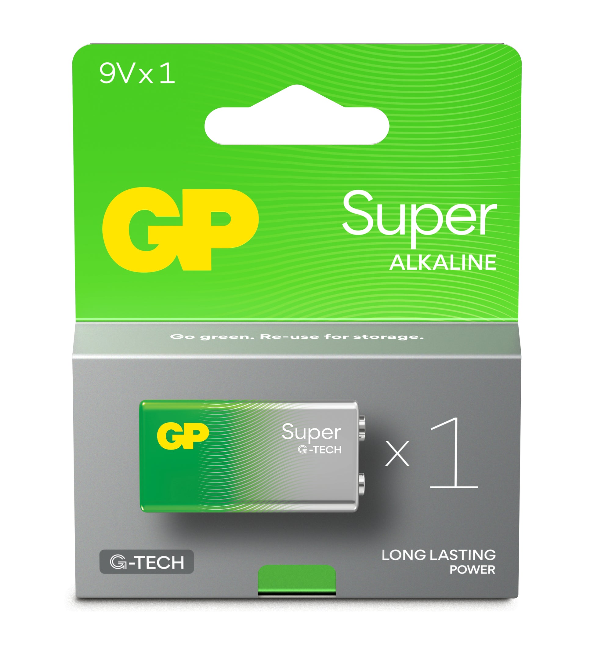 GP Batteries 9V Batterie, Alkaline – 1 Stk.