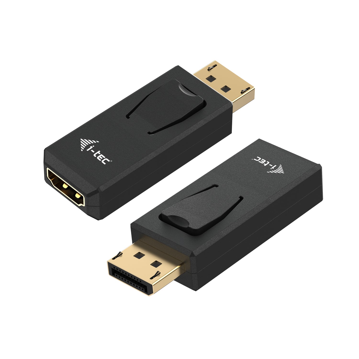 i-tec Adapter DisplayPort zu HDMI – 4K (3840 × 2160) @ 30 Hz, passiv, Plug & Play, Schwarz