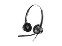 Poly EncorePro 320 Office-Headset – On-Ear, Stereo, Kabel, QD-Stecker, Schwarz