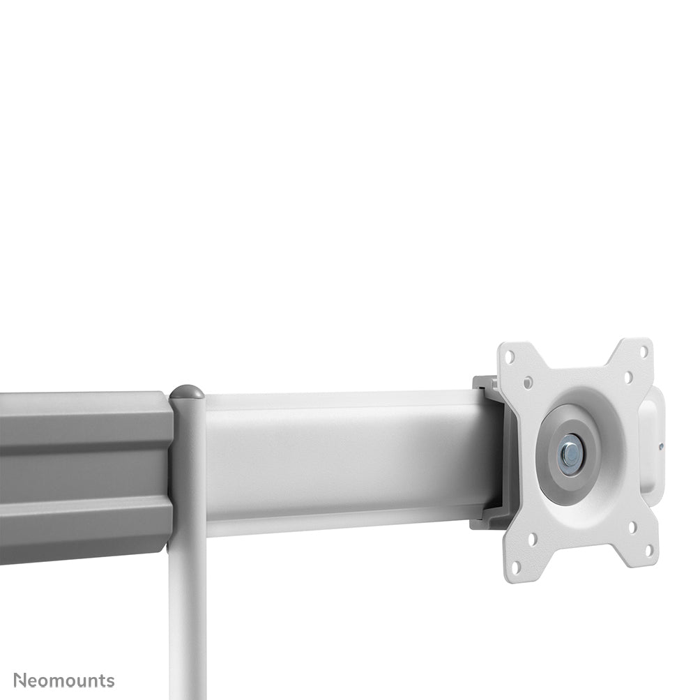 Neomounts DS75-450WH2 – Monitorarm, Dual, Tischklemme, bis 32", VESA 75 × 75/100 × 100 mm, 8 kg, weiss
