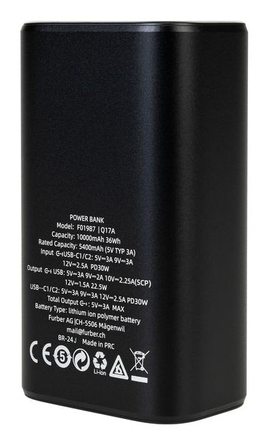 Onit Powerbank Pro 10000mAh PD Block Mini – 30 W PD, Anthrazit