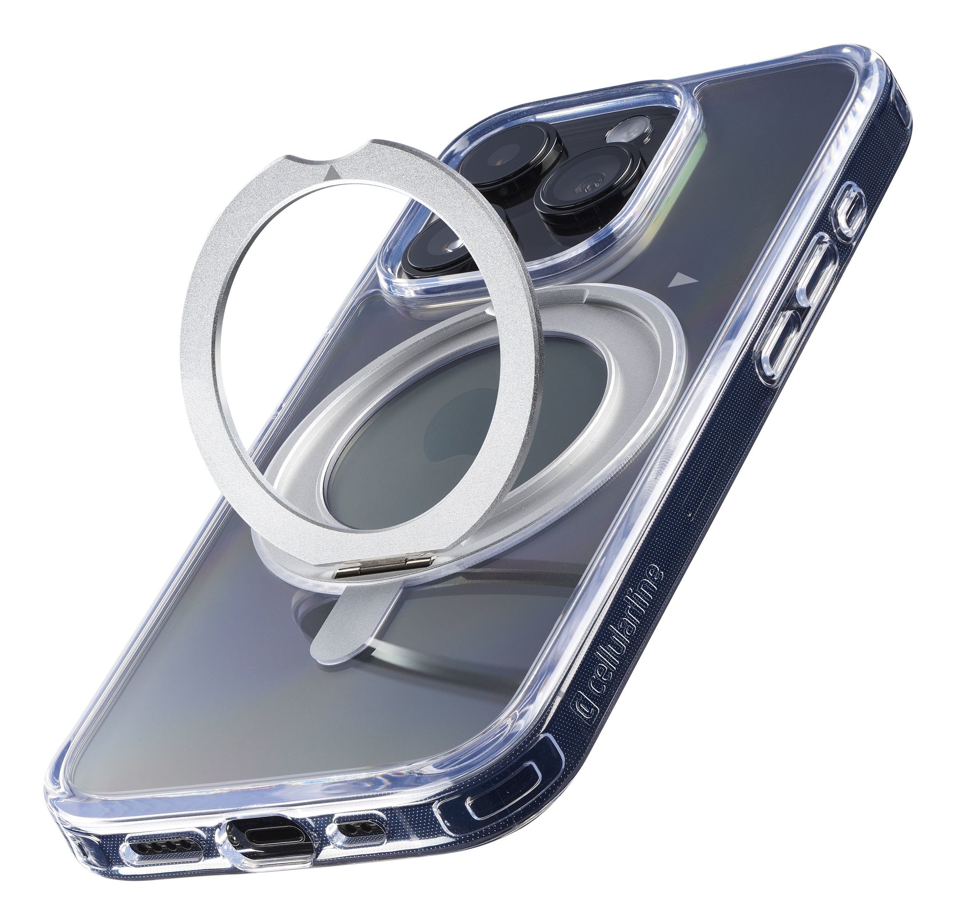 Cellularline Backcover – für Apple iPhone 16 Pro – transparent, MagSafe-kompatibel