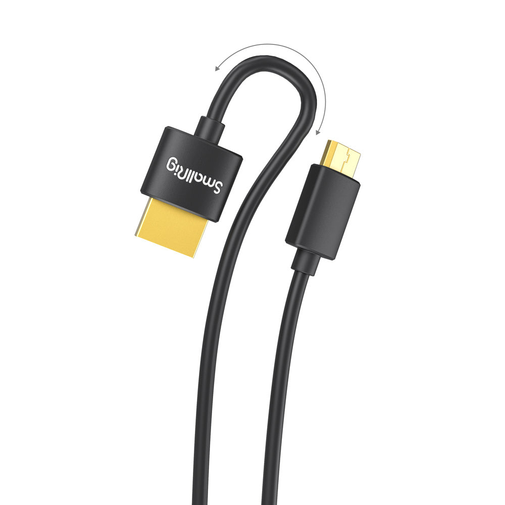 SmallRig Mini-HDMI auf HDMI Kabel HDMI 2.0 4K 60 Hz – 0,55 m