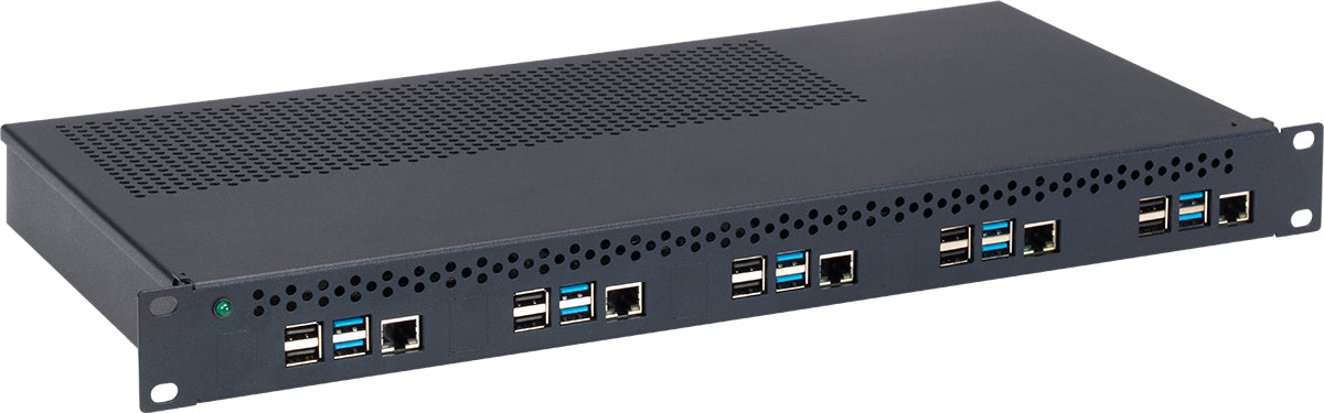 Rackmount.IT RM-PI-T1 – Montagehalterung – für Raspberry Pi 4, 1U, Schwarz